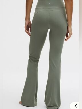 Lululemon Olive Green Flared Leggings